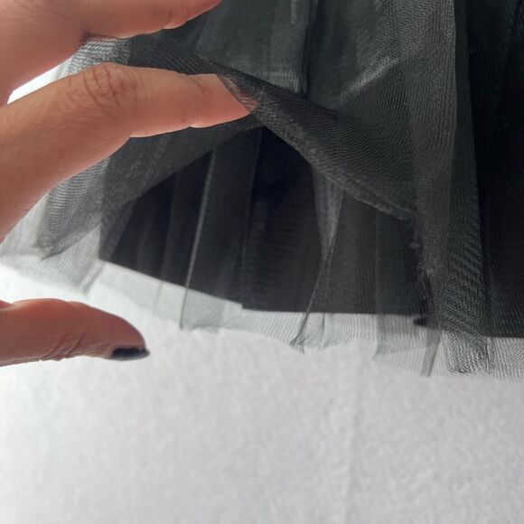 NWOT Girls Tutu Classic Elastic 3 Layered black Tulle Skirt toddler ballerina - Picture 3 of 7